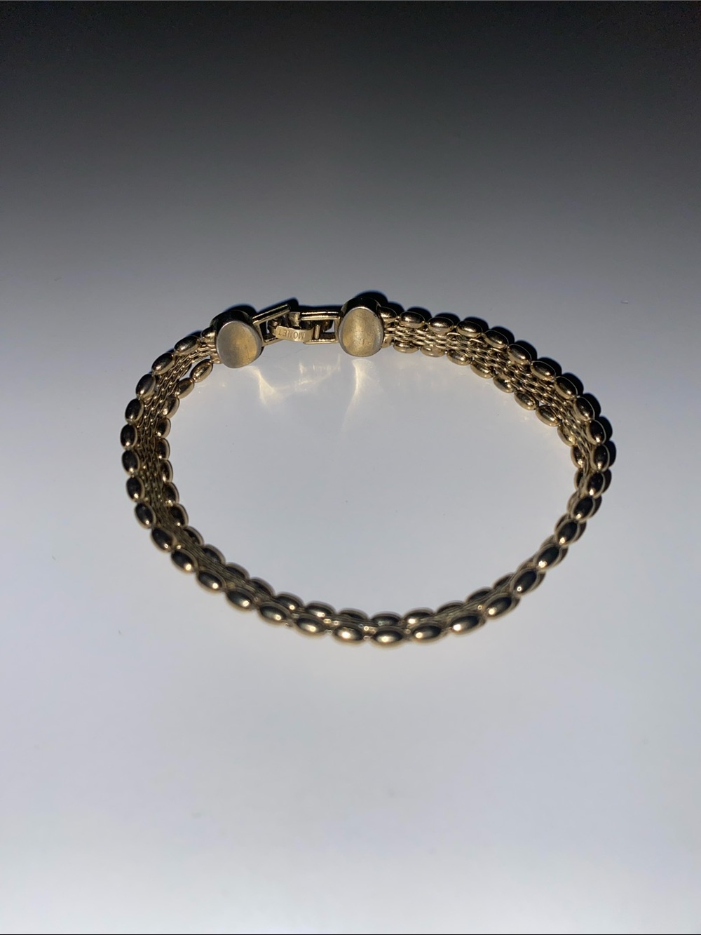 Monet Gold Tone Double-Row Link Bracelet